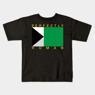 Perfectly Human - Demiromantic Pride Flag Kids T-Shirt